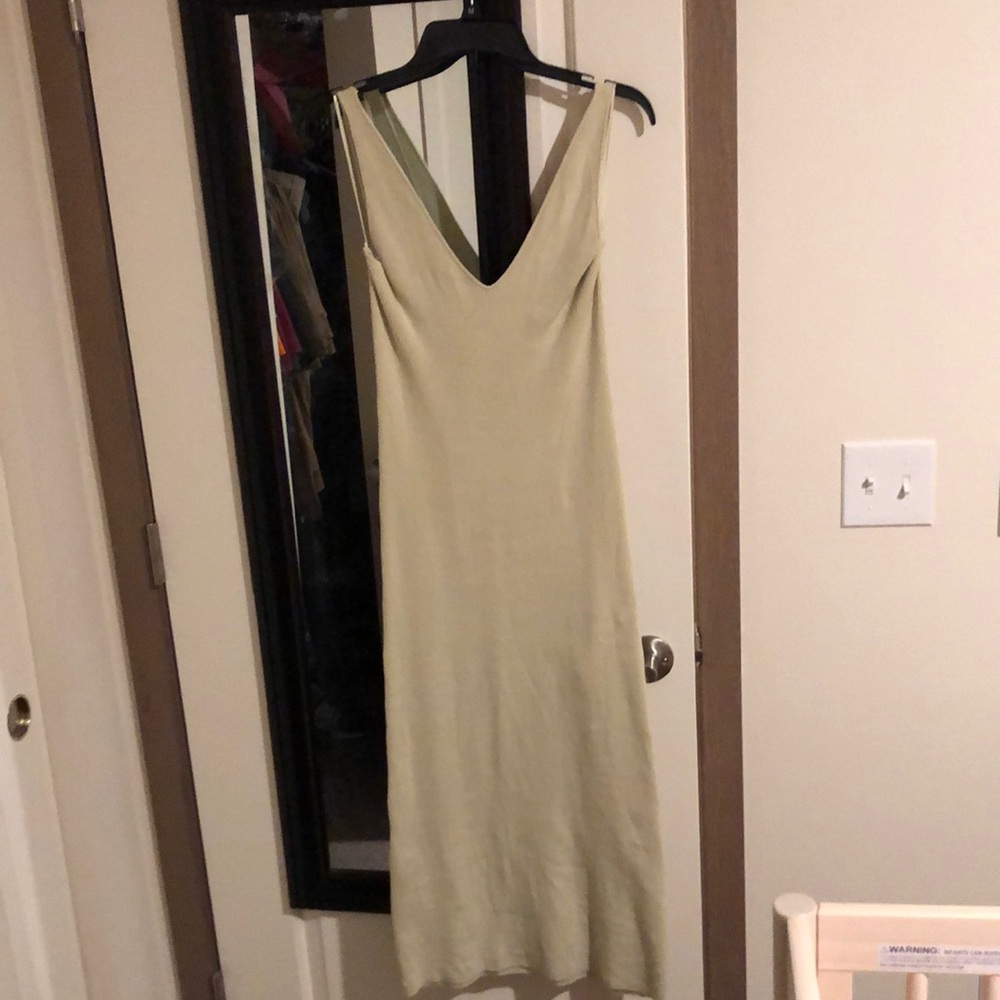 FP Beach Daniela sweater midi dress in color Green Clay